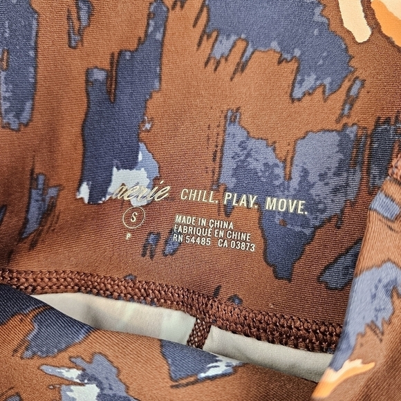 Aerie Chill Play Move Activewear Leggings Leopard Cheetah Small - Picture 5 of 7